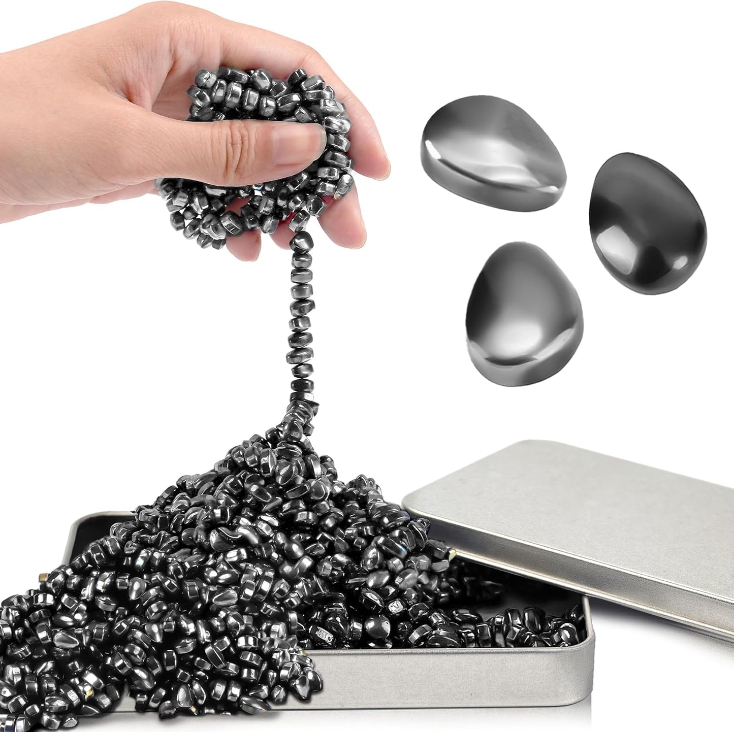 Easter Basket Stuffer for Teens Boy 300pc Fidget Toy Cool Gadget for Teen Girl Office Desk Stuff for Adult Men ADHD Tools Sensory Autism Stress Anxiety Putty Fidgets Beads Balls Stones - Image 1