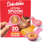 Delectables Lickable Spoon Handheld Wet Cat Treats Made with Real Chicken & Salmon, Quick & Easy Creamy Puree, Mess Free, Grain-Free, No Added Fillers, No by-Products, Variety Pack, 32ct - Image 15
