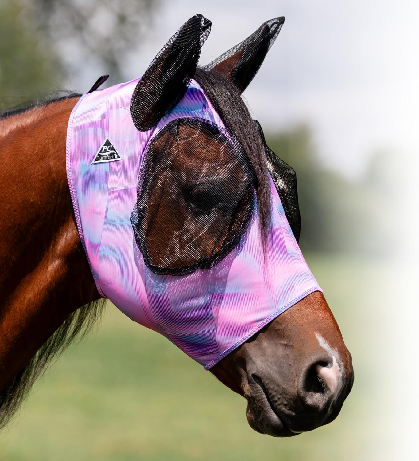 Professional's Choice Comfort Fit Fly Mask | Pacific Blue - Image 11