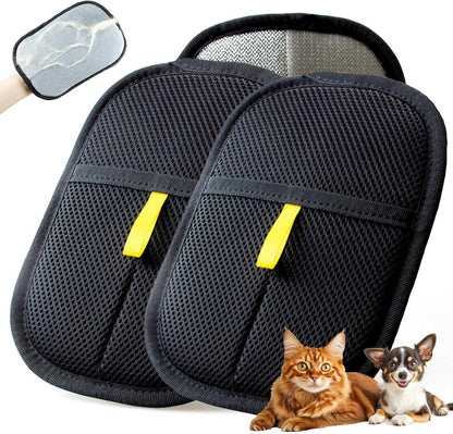 Thickened Pet Hair Removal Glove - Electrostatic Cat Dog Hair Remover Glove, Reusable Magic Brush Pet Hair Remover Tool for Couch, Carpet, and Car Seat (Black,1 Pack) - Image 11