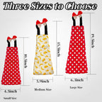 2 Pack Chicken Diapers for Hens, Roosters, Diapers for Ducks, Ducklings, Reusable Pet Diaper with Bow Ties Waterproof Poultry Nappies for Geese Pet Ducks,Red Polka Dots&Banana,L - Image 6