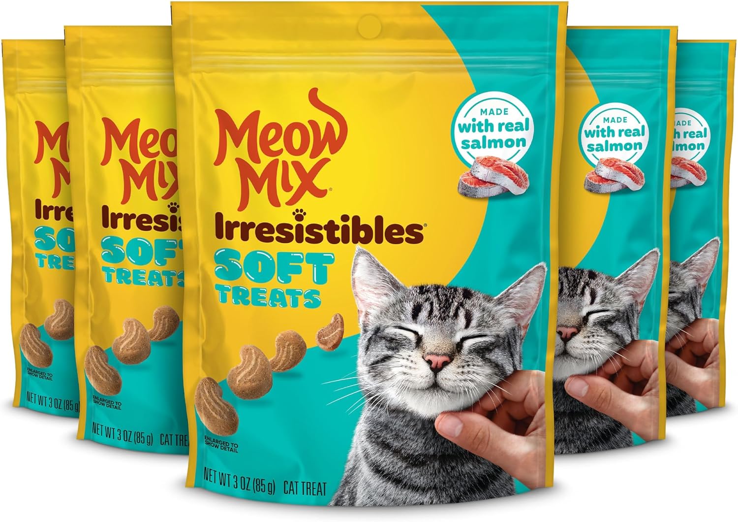 Meow Mix Irresistibles Soft Cat Treats, White Meat Chicken, 3 Ounce (Pack of 5) - Image 9