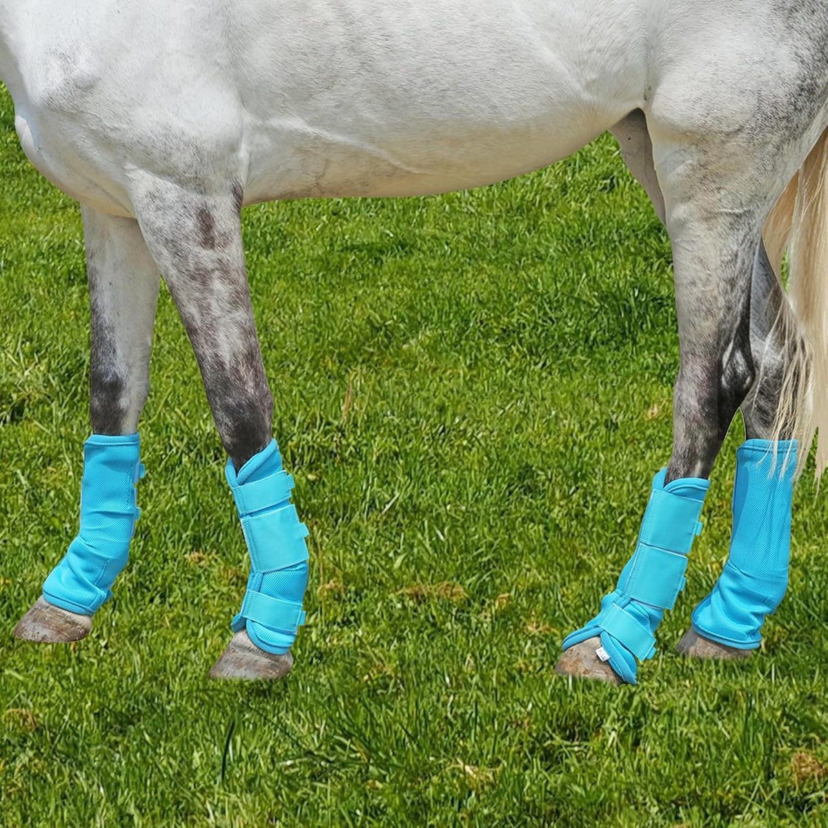 Under side view showing soft lining of non sag fly boots