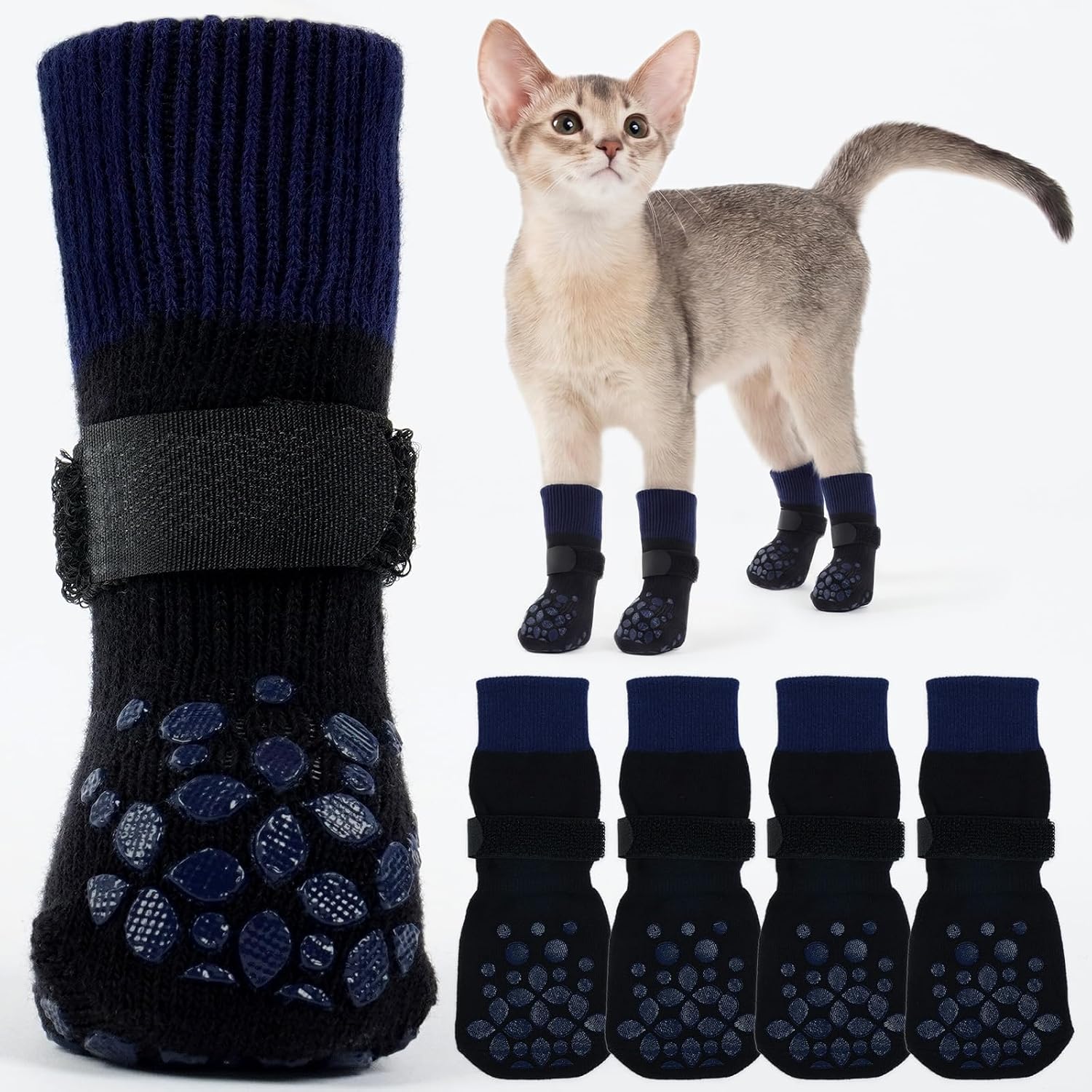 Rozkitch 2 Pairs Cat Socks for injured paws front view