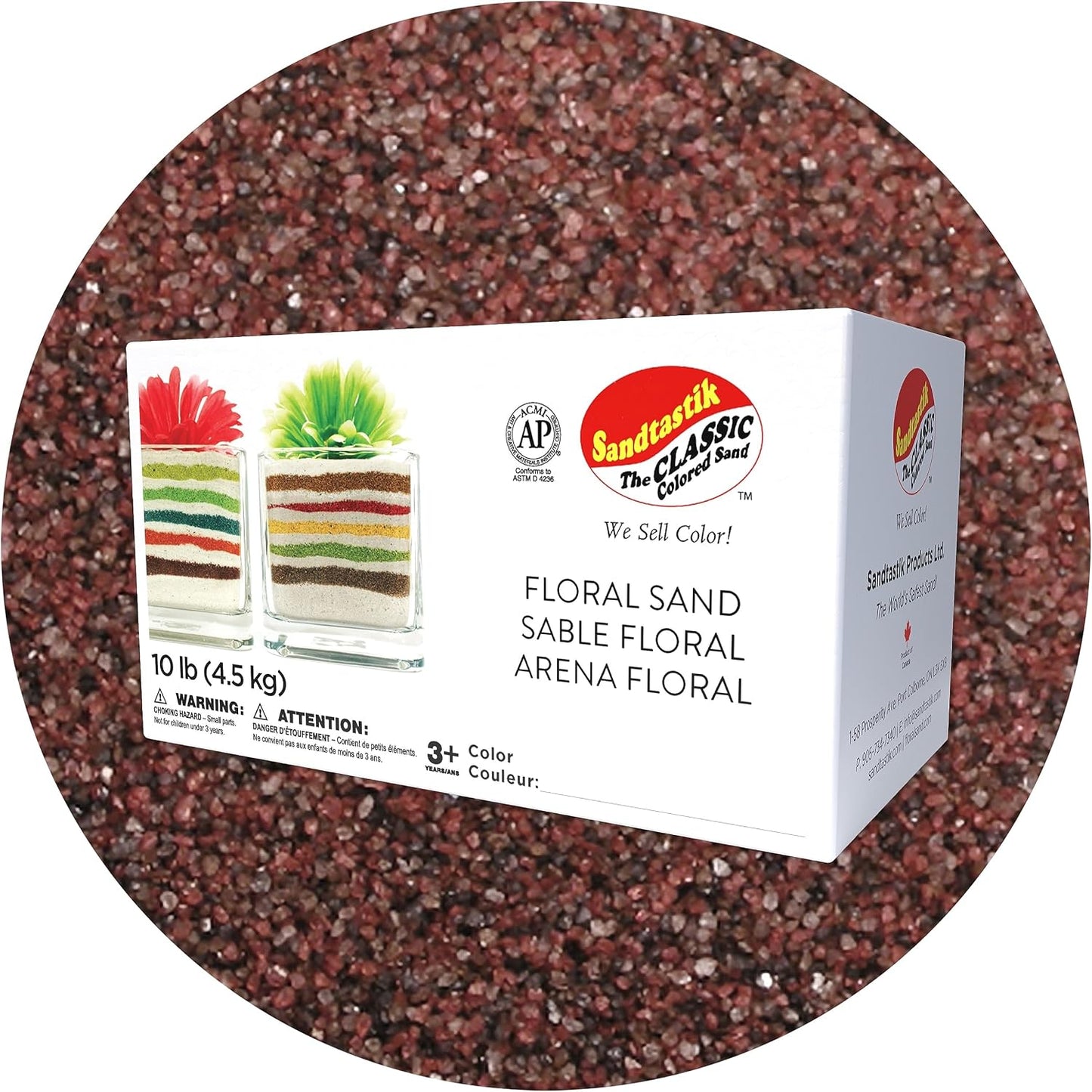 Sandtastik Brick Coarse Sand 10 Pound box front view