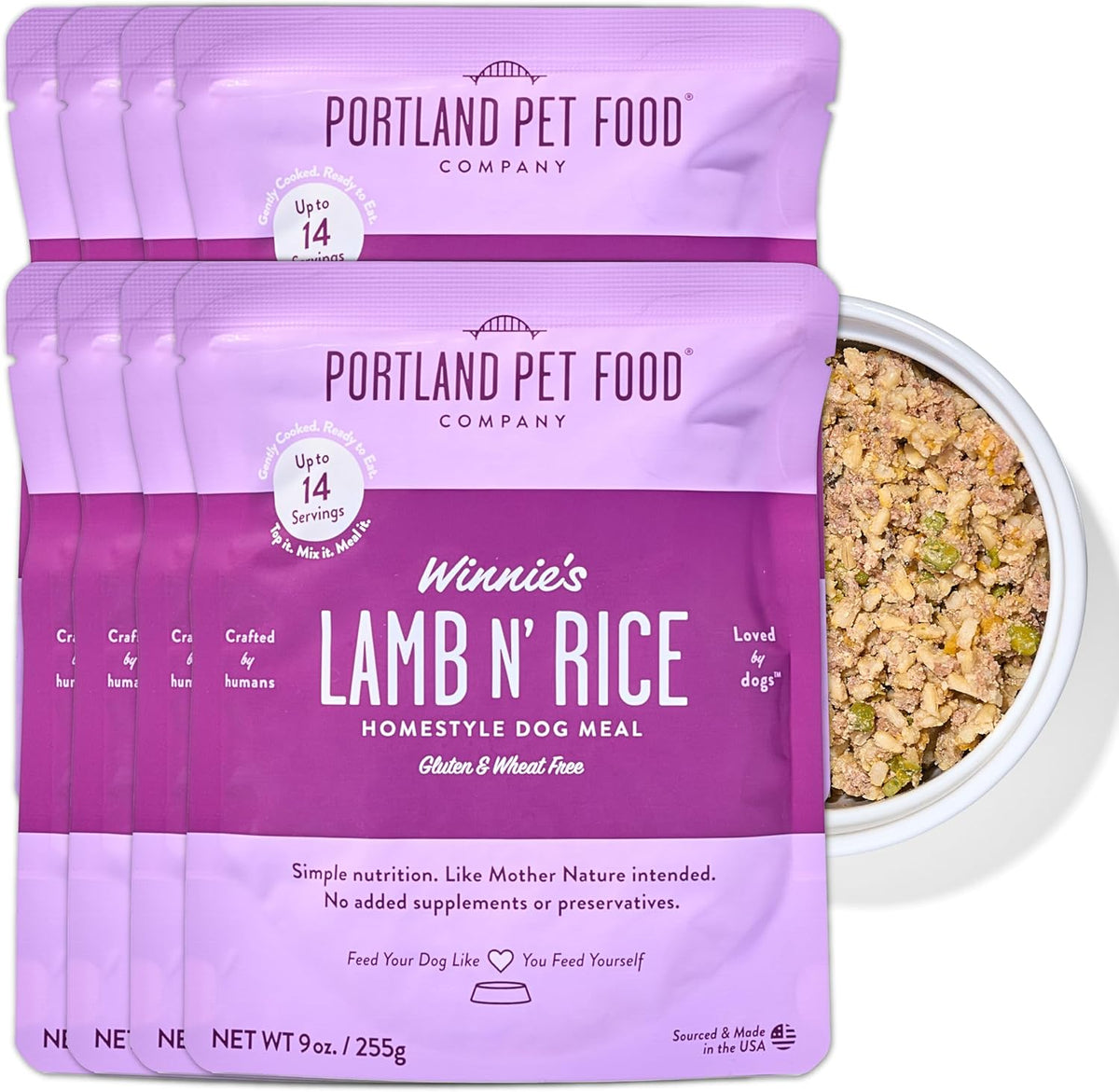 Portland Pet Food Company Fresh Dog Food Pouches - Human-Grade Topper Mix-Ins & Wet Pet Meals - Small & Large Breed Puppy & Senior Dogs - Gluten-Free Limited Ingredient Meal Toppers - 5 Pack Variety - Image 12
