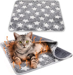 2 Pcs Large Self Warming Cat Pad Self Heating Cat Mat Bed Dog Crate Pet Blankets Thermal Heated Bed Mat for Outdoor Indoor Newborn Kittens Puppies Dog(Heart,24 x 18) - Image 12