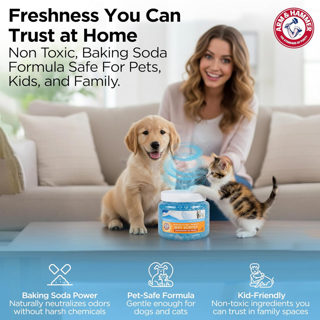 Arm & Hammer for Pets Air Care Pet Scents Deodorizing Gel Beads, Pet Odor Eliminator for Rooms Closets and Small Spaces with Long Lasting Odor Control, Fresh Breeze Scent, 12 oz - Image 11