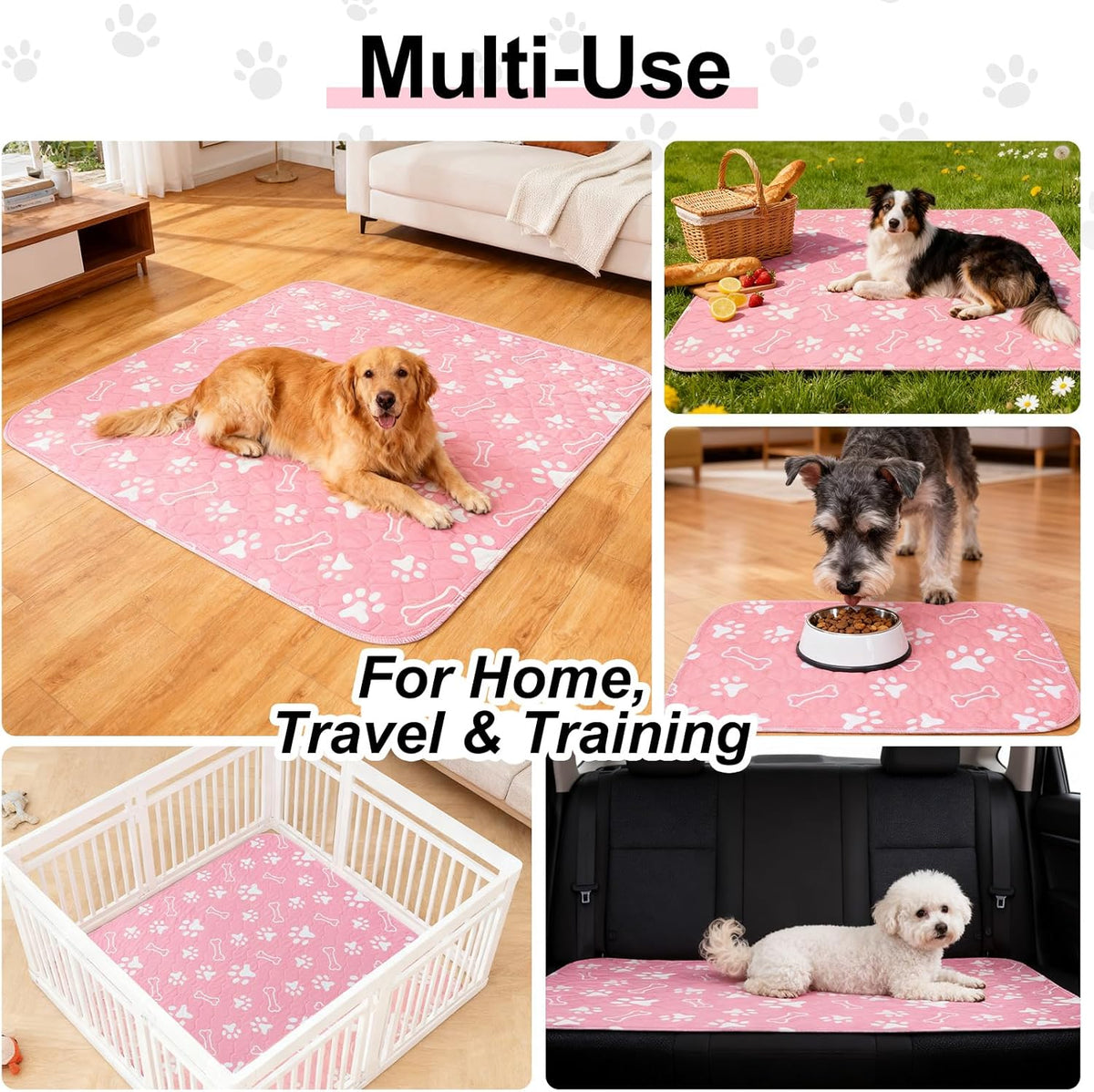 Demonstration of moisture absorption on Beautyzoo dog pee mat.
