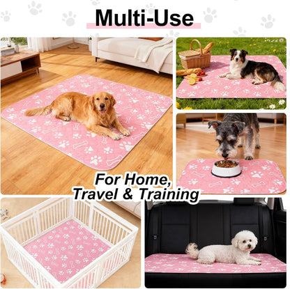 Demonstration of moisture absorption on Beautyzoo dog pee mat.
