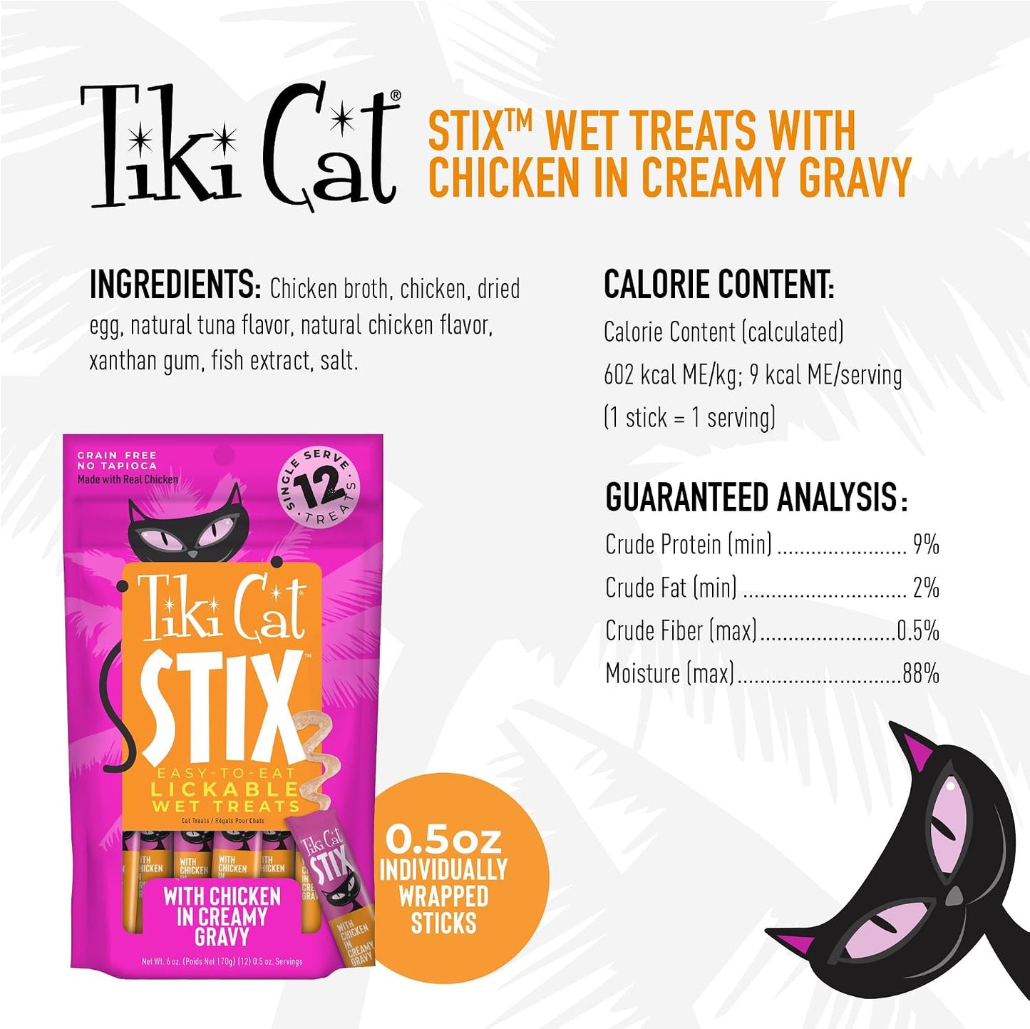 Tiki Cat Stix individual single serve pouch for cats