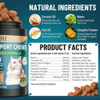 Premium imported pet pest control supplement on plain background