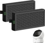PETLIBRO Carbon Filter Replacement Two Pack front view showing the activated carbon deodorizer inserts for Luma litter box.