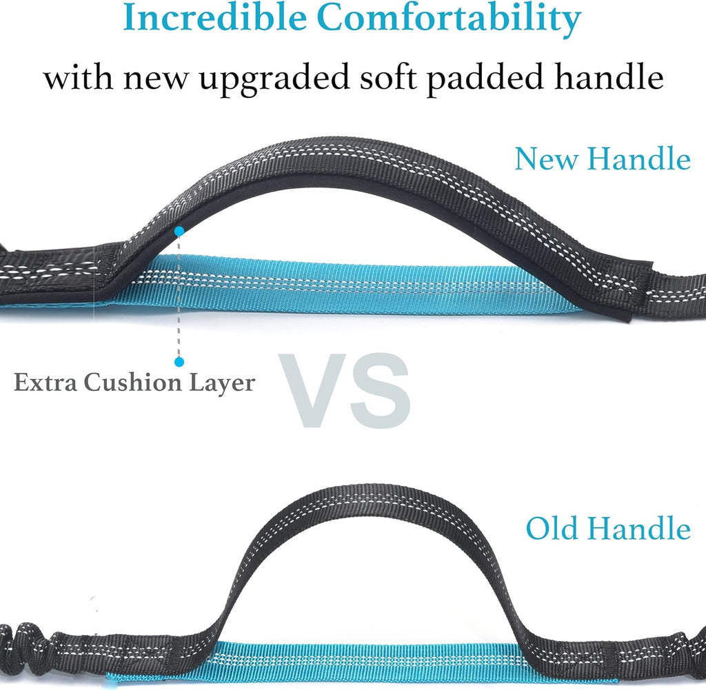 Side view of IyoShop bungee dog leash with waist belt