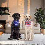 Woffbow American flag pet accessory 2-pack set
