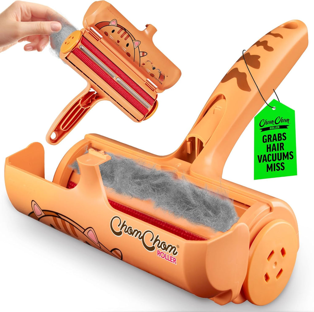 ChomChom Roller pet hair remover front view for cat fur cleaning