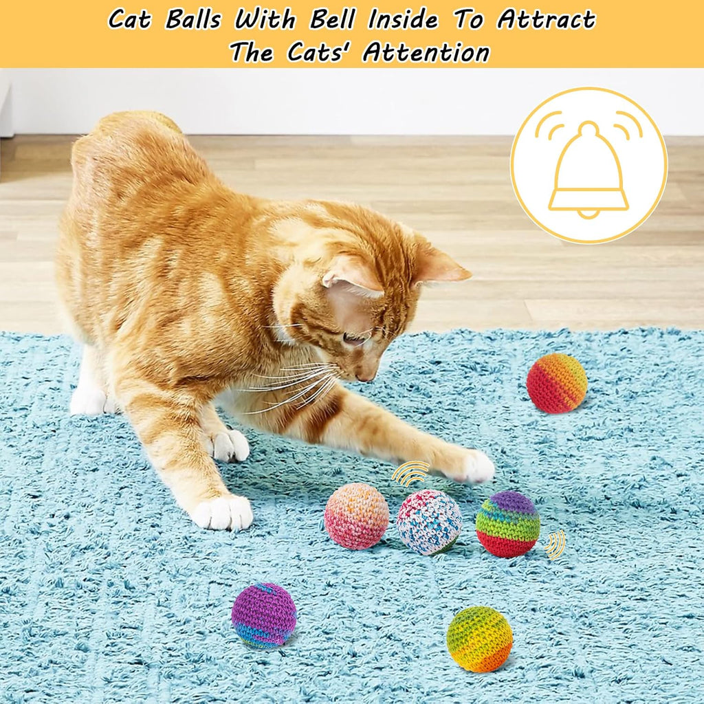 Soft and safe wool yarn chew toys for cats of all breeds.