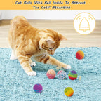 Soft and safe wool yarn chew toys for cats of all breeds.