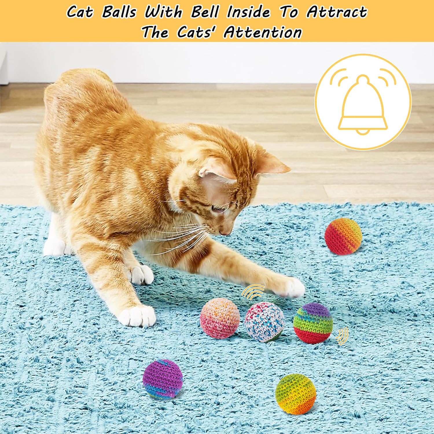 Soft and safe wool yarn chew toys for cats of all breeds.