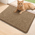 Bcoimo super absorbent cat door mat tan front view