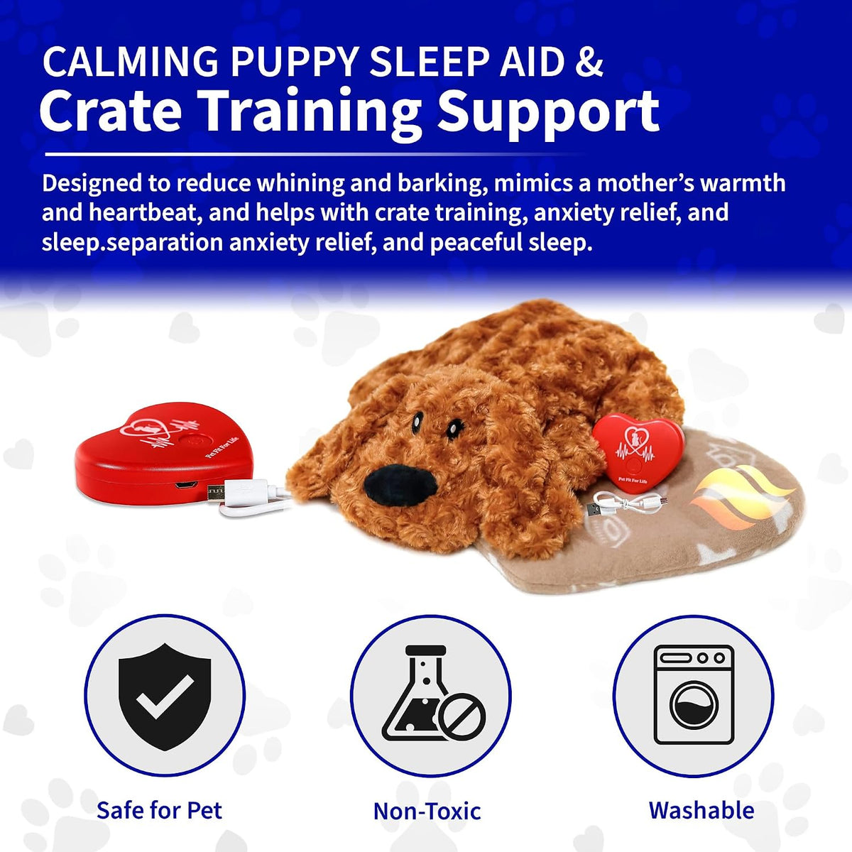 Pet Fit For Life toy inside a dog crate for training