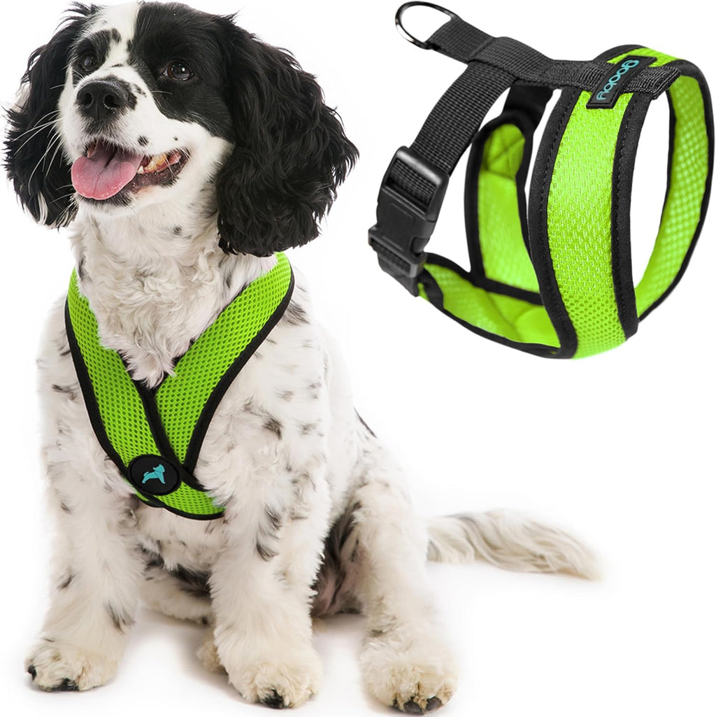 Gooby Comfort X Head in Harness - Pink, Small Harness Patented Choke-Free X Frame - Perfect on The Go Harness for Medium Dogs No Pull or Small Dogs for Indoor and Outdoor Use - Image 9