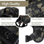 Breathable mesh panels and thick interior sponge padding of the outdoor pet vest