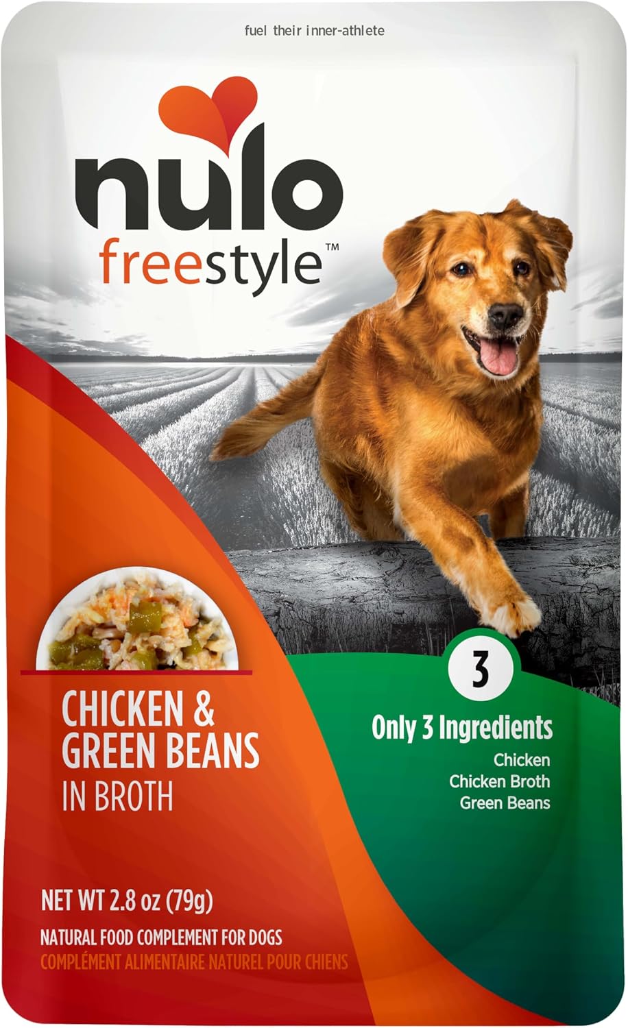 Authentic USA imported grain free natural meat wet dog food complement.