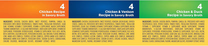 Nature's Recipe Grain Free Chicken Recipe, Chicken & Venison Recipe and Chicken & Duck Recipe in Savory Broth Variety Pack Wet Dog Food, 12-2.75 oz. Cups, 2 Count - Image 9