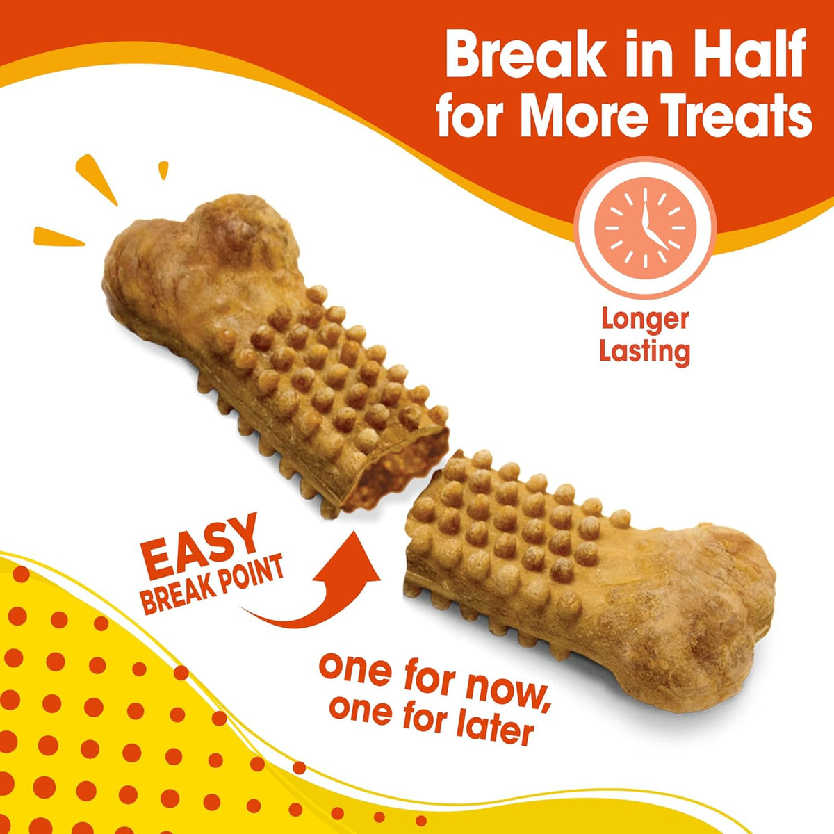 Nylabone Nubz small breed dog bones showing 36 count pack details