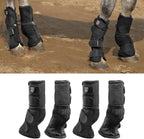 Harrison Howard Horse Fly Boots Perfect Contoured Fit Leg Guards Dense Mesh Boots with Ventilated Comfort Reliable Protection from Summer Elements Set of 4 Mint L - Image 10