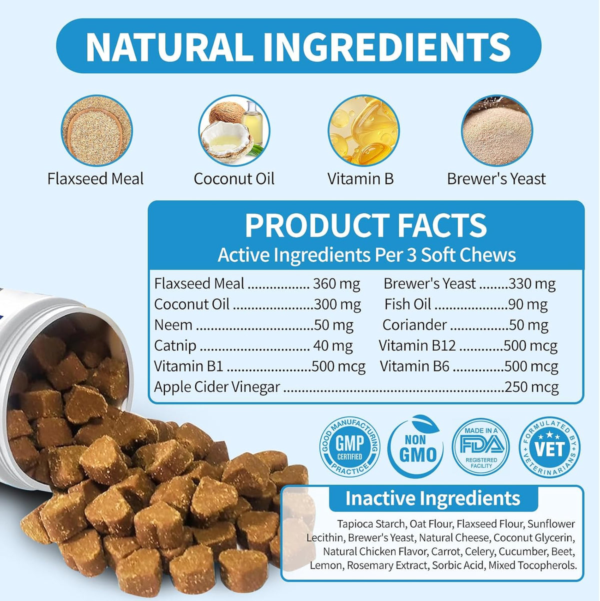 ColEaze feline vitamins and brewer's yeast pest prevention supplement