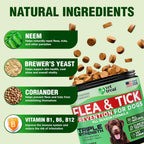 Vet Treat authentic USA dog tick prevention supplement premium bottle