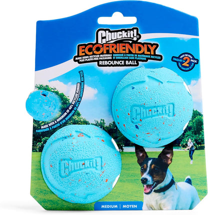 Durable rubber construction of Chuckit! Rebounce ball close up
