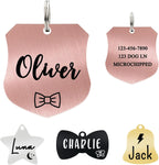 Ultra Joys Cat ID Tag Personalized Pet Tags, Durable Stainless Steel Small Pet Mini Dog Cat Tag Lightweight - Fish Tag in Silver - Image 12