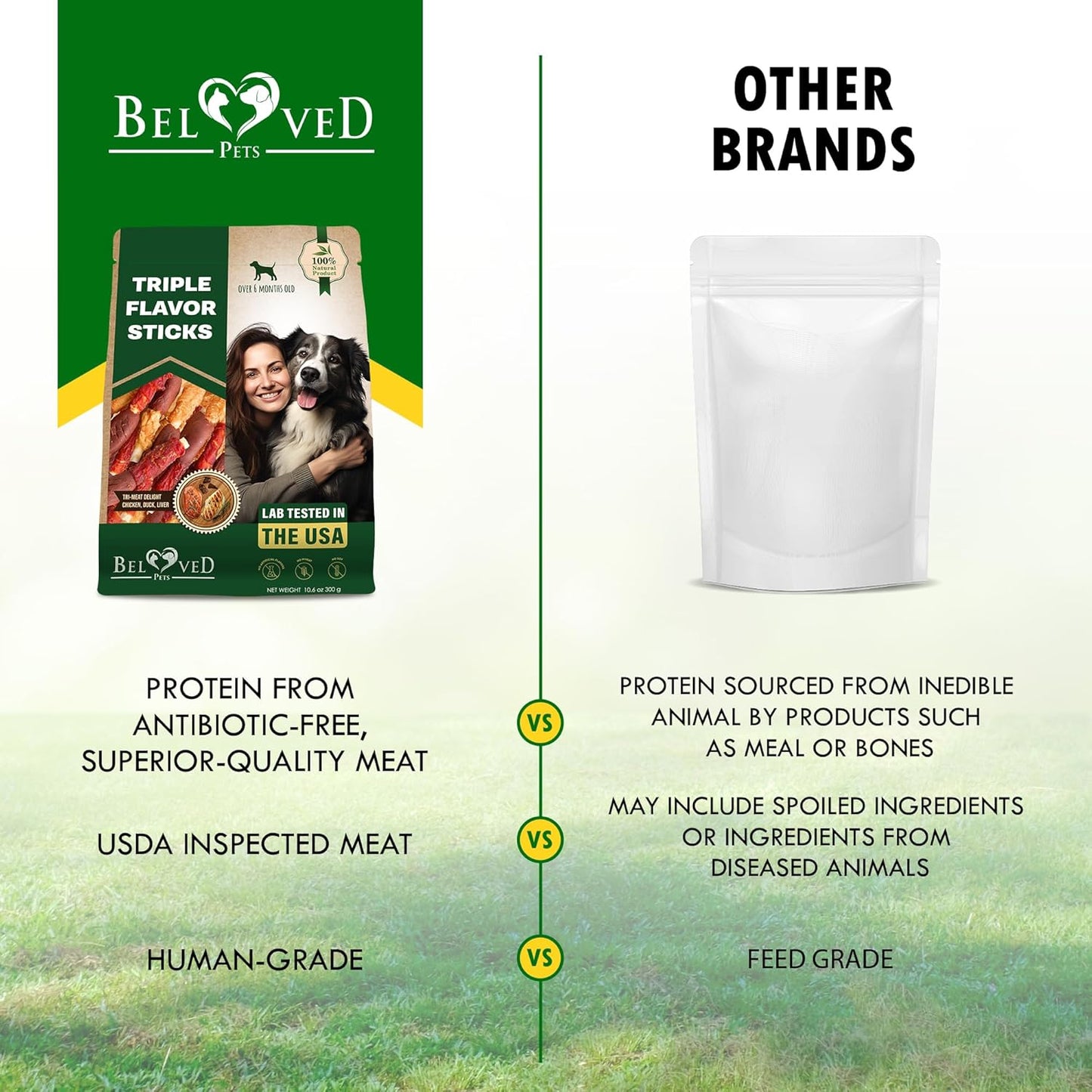 Beloved Pets long lasting pet chews for small medium and large breeds.