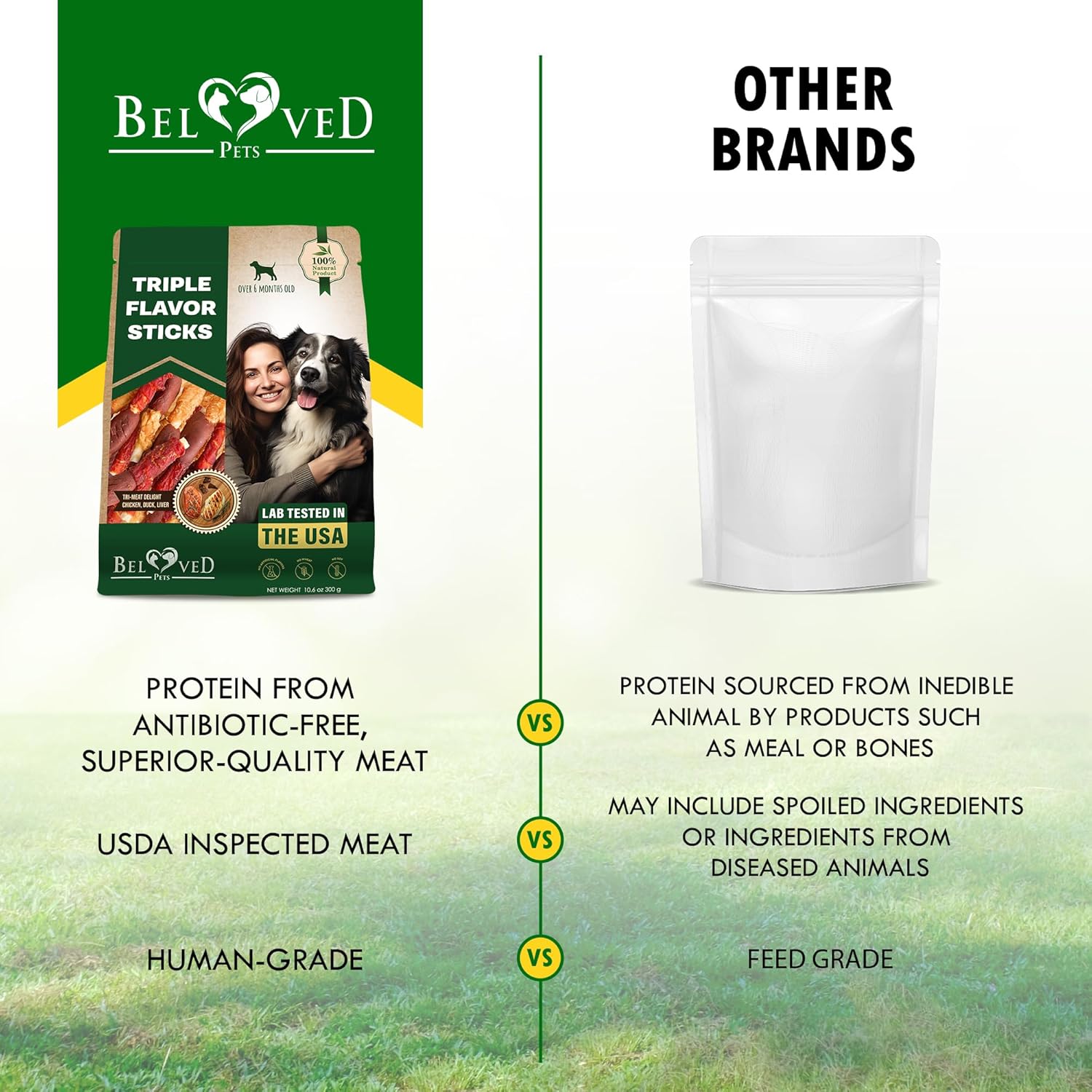 Beloved Pets long lasting pet chews for small medium and large breeds.