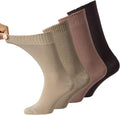 Anatolian Diabetic Dress Socks brown mix front view non-binding circulation socks