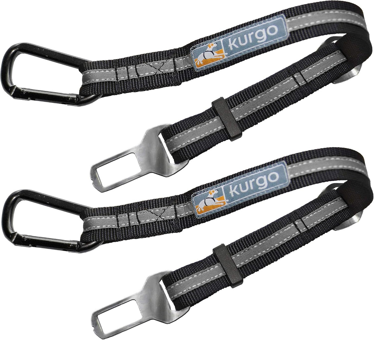 Kurgo Direct to Seatbelt Tether - Easy-Use Dog Car Harness Clip - Adjustable Ride Strap - Universal Fit for Most Vehicles - All Steel Hardware - Backseat Restraint - Orange - Image 10