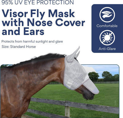 Soft padded edges of Tuffteq horse fly mask