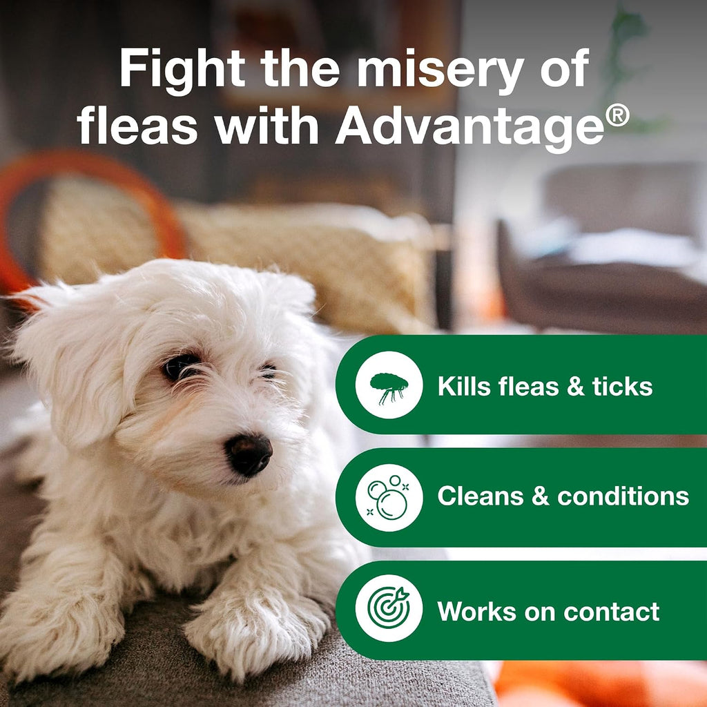 Advantage flea and tick puppy shampoo twelve weeks and older formula