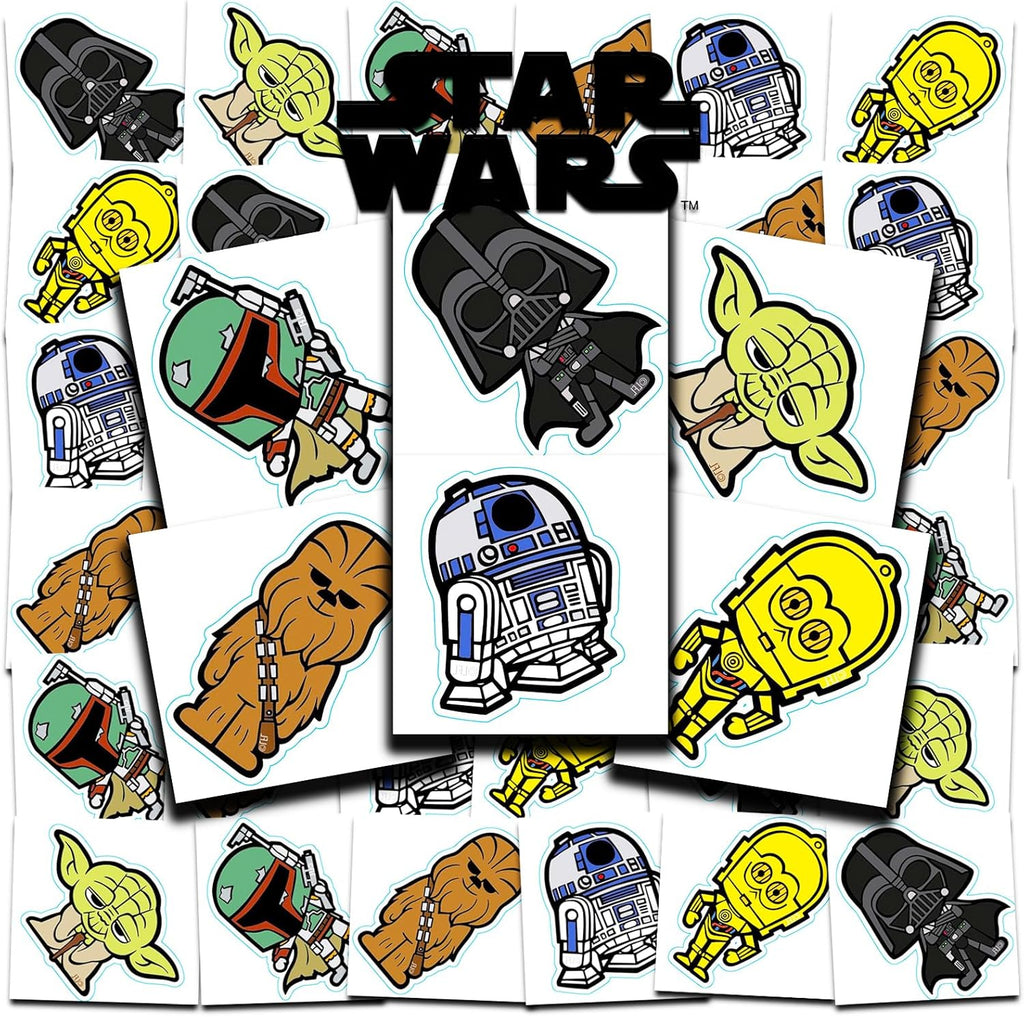 Bioworld Star Wars temporary tattoos party favors bundle front view