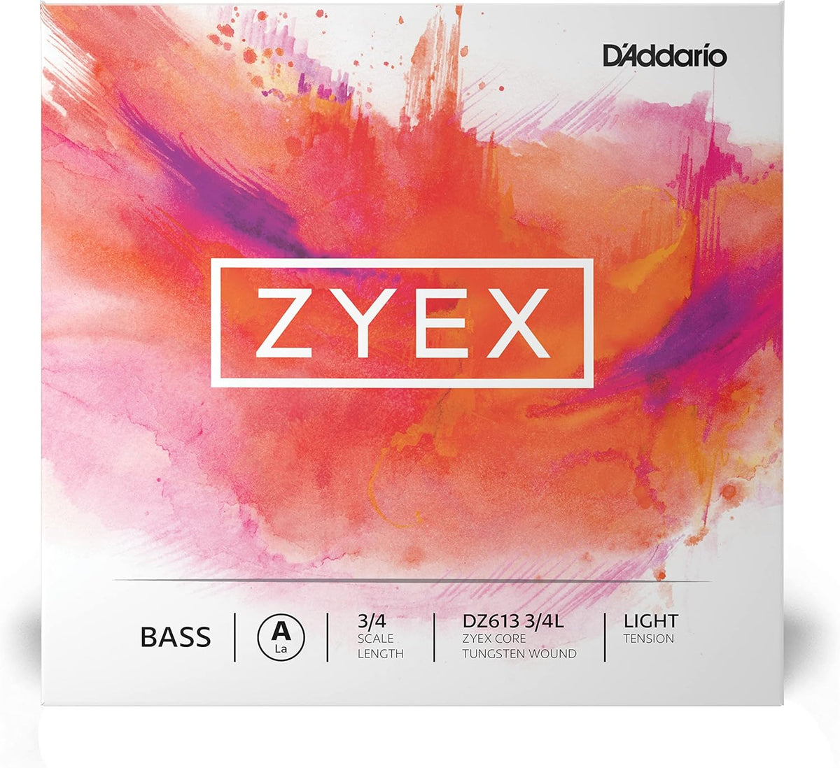 D'Addario Zyex Bass String Set, 3/4 Scale, Medium Tension - Image 10