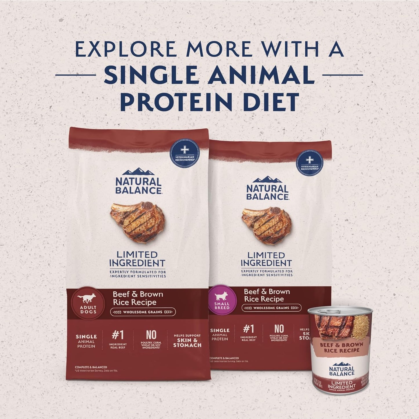 Nutrient rich small breed bites dog kibble for skin and coat health.