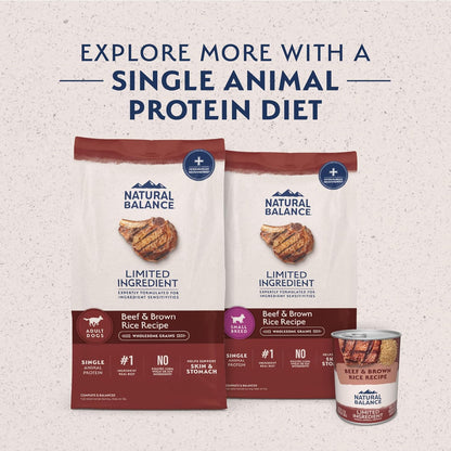 Nutrient rich small breed bites dog kibble for skin and coat health.