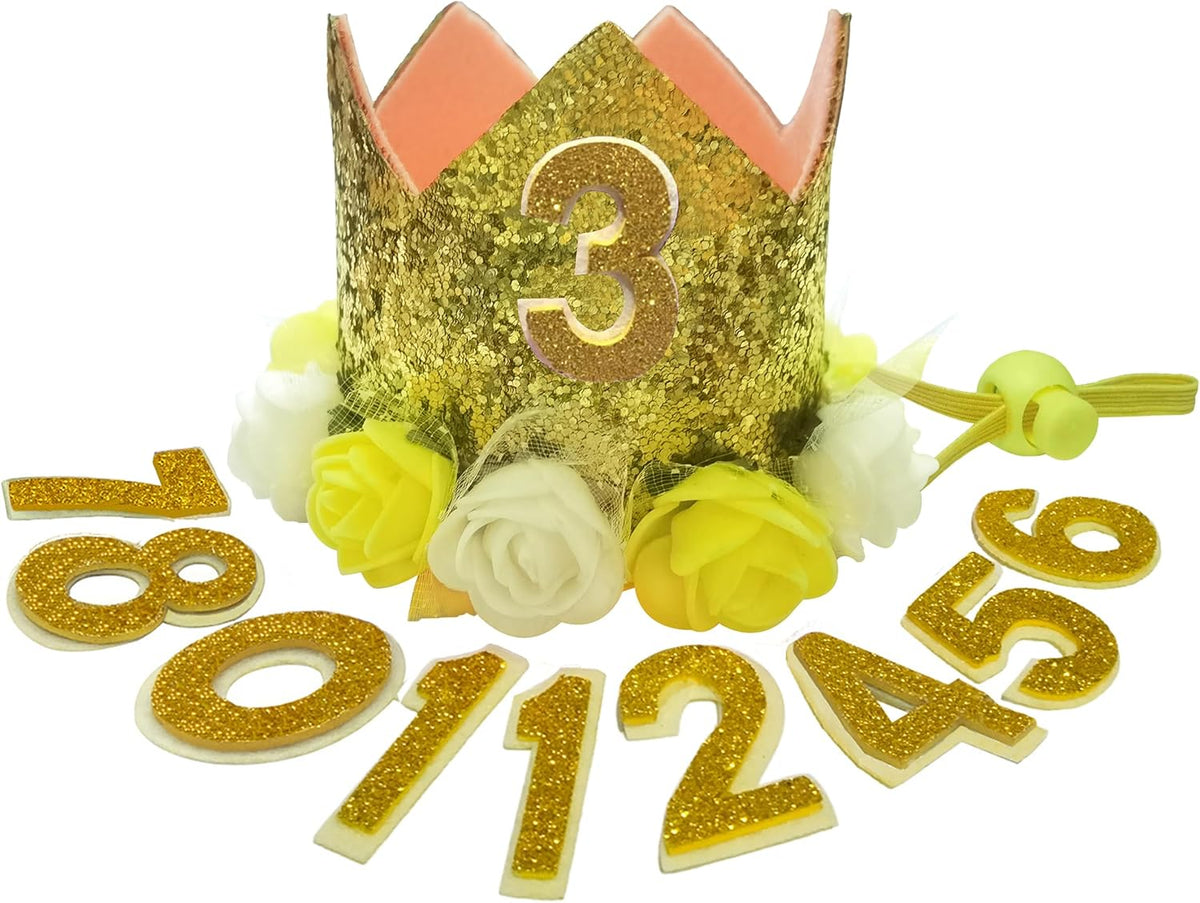 Posapet pet birthday accessory set with number attachments