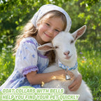Side view of the lightweight and breathable polyester fabric material used in the Guiqulai livestock grazing collar set.