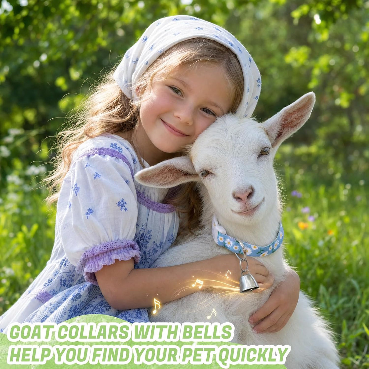 Side view of the lightweight and breathable polyester fabric material used in the Guiqulai livestock grazing collar set.