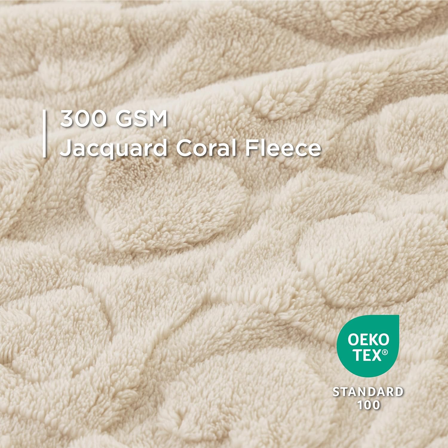 Bedsure pet throw showcasing the plush jacquard heart pattern texture.