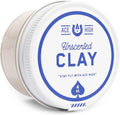 Ace High Unscented Hair Clay front view jar premium styling clay pomade